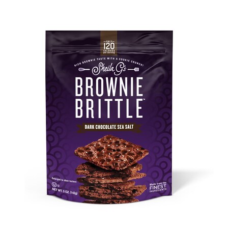 Brownie Brittle Sheila Gs Dark Chocolate/Sea Salt Brownie Brittle 5 oz Bagged SG1225